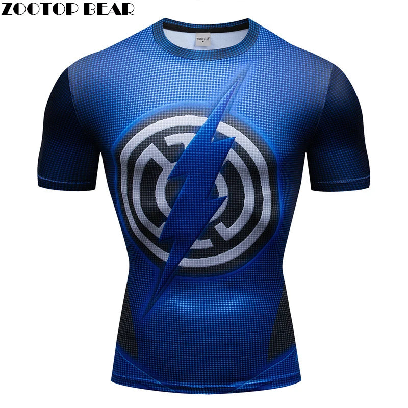 3D Printed T-shirt Men Compression shirt Short Sleeve T shirt Comics Cosplay Top Anime Tee Custome Fitness Male Top ZOOTOP BEAR