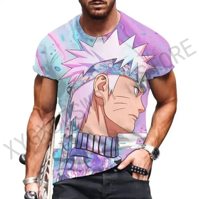 Men's T-shirt Hip Hop Tops Ninja Y2k Streetwear Harajuku Style Clothes Anime Gift Fashion Shirts New Essentials T-shirts 2023