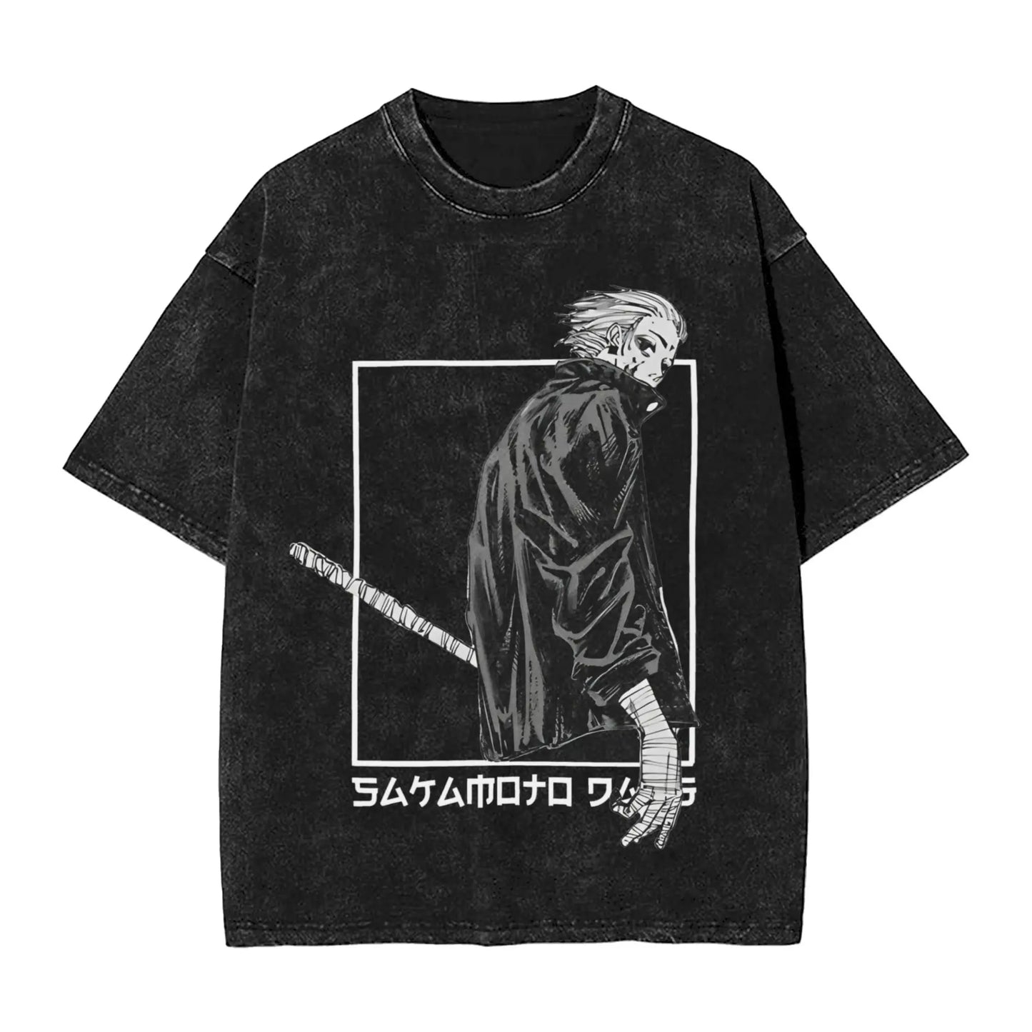 Sakamoto Days T Shirts Washed Short Sleeve Street T-Shirts Manga Anime Retro for Men Women Tops Streetwear Summer Tops Tees