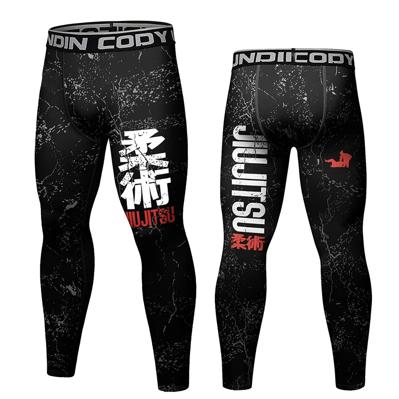 Cody Lundin Men's Training Tight Workout Pant Trousers Fitness Jiu Jitsu Bjj Compression Leggings High Elasticity Grappling Pant