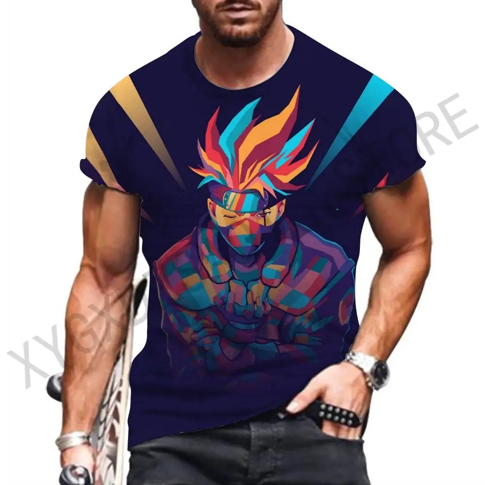 New Men Gift Naruto Anime Shirt Men's T-shirt Clothing Y2k Clothes Children's Essentials Hip Hop Shirts Short Sleeve Streetwear