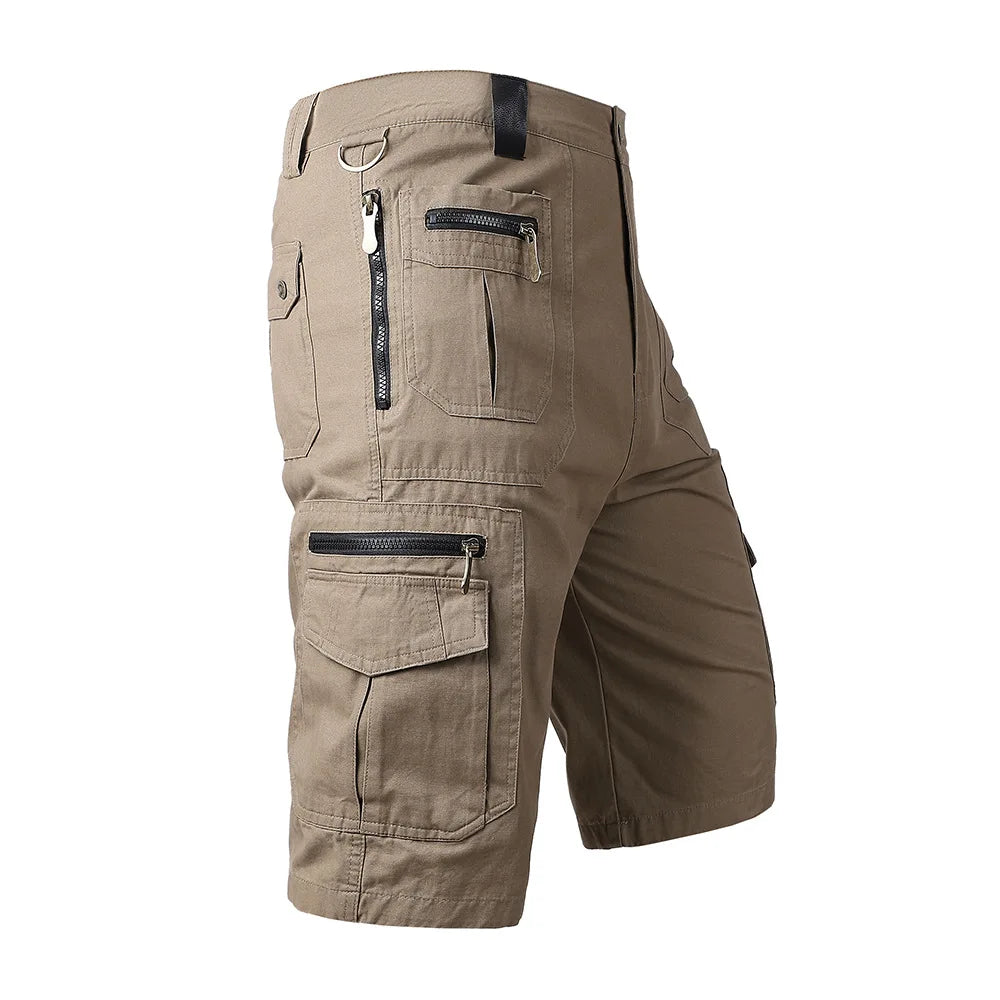 Men Classic Summer Shorts Cotton Multi-Pocket Short Pants Outdoor Male Hunting Fishing Hiking Cargo Shorts Size S-5XL MY677