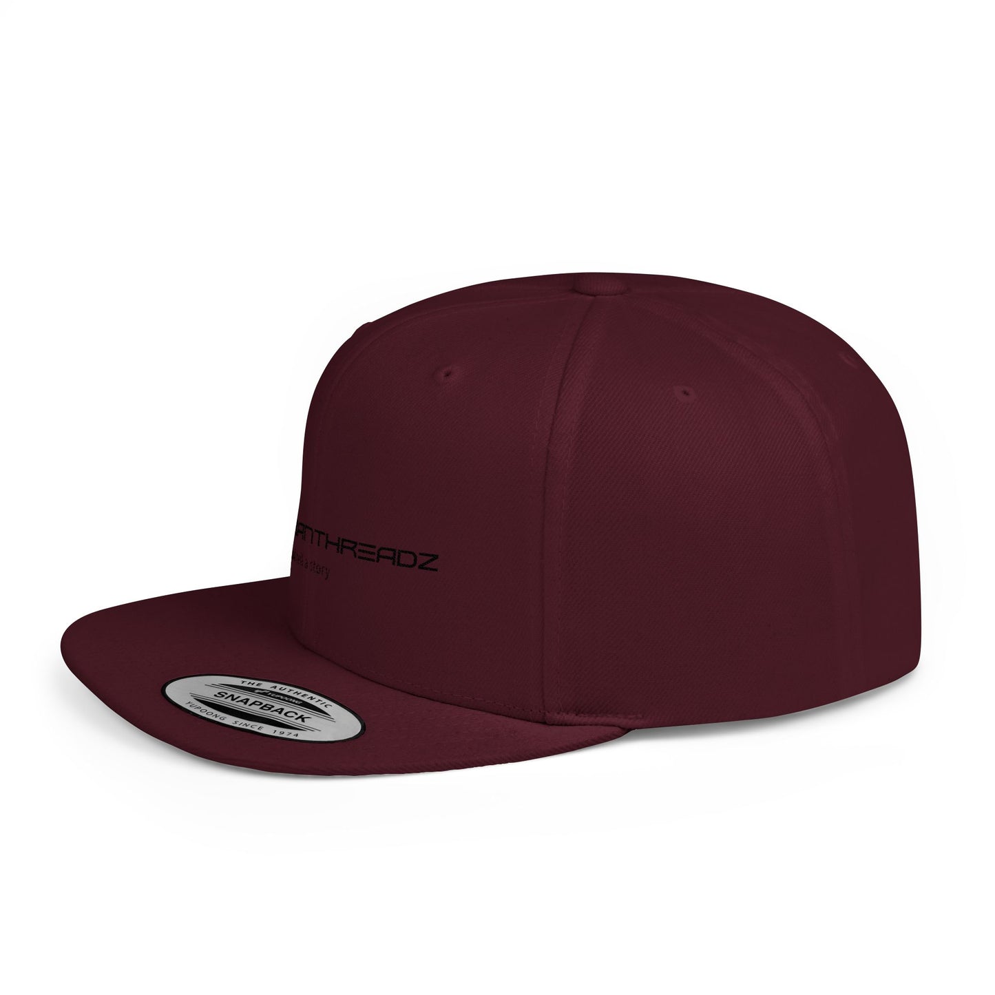 Custom Flat Bill Snapback Cap - Urban Style with Logo - Eurbanthreadz