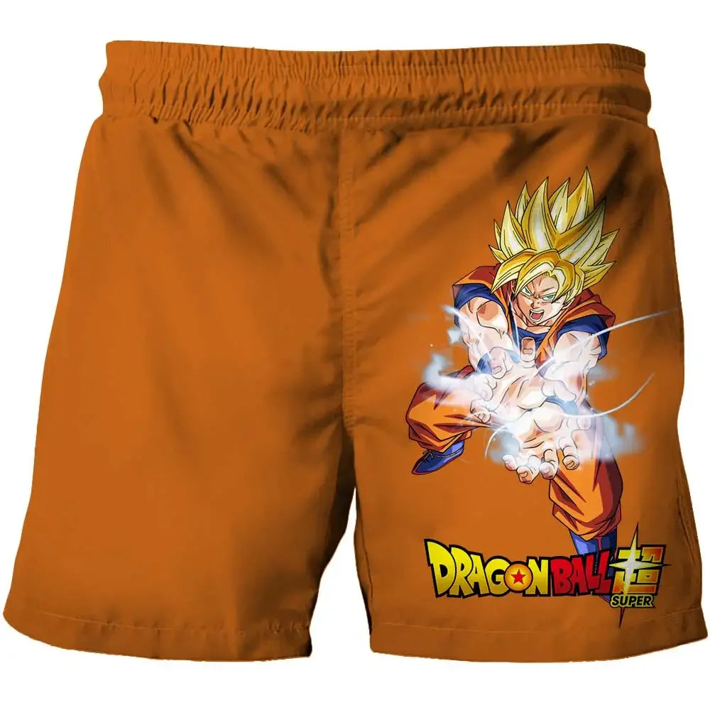 Son Goku Super Saiyan Oversize T Shirts Boy Kids Clothes Short Sleeve Dragon Ball Z T-shirt White Black Orange Breathable Jersey