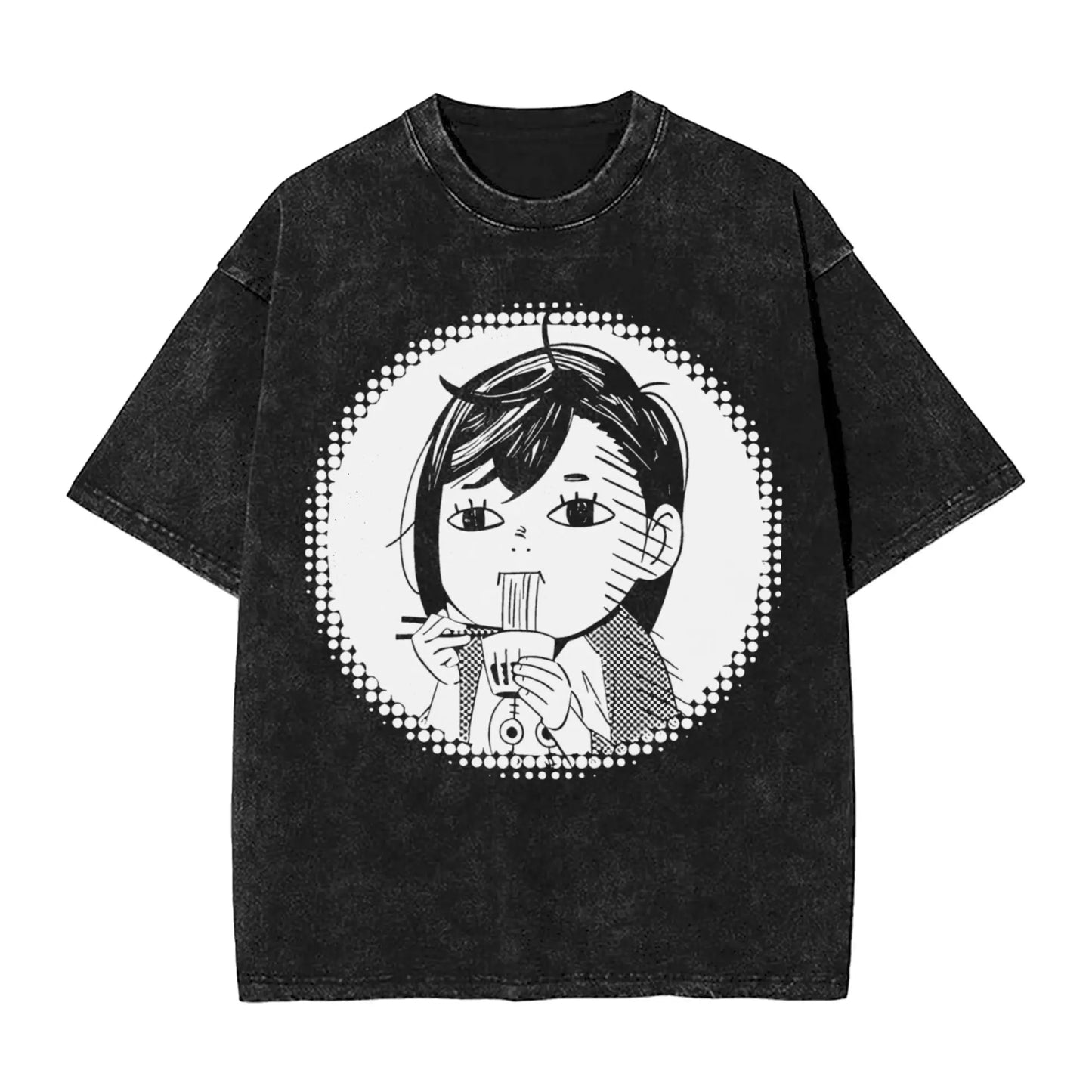 Manga Dandadan Washed T Shirts Streetwear Hip Hop Vintage T-Shirt Action Comedy Anime  Tee Shirt Men Women Cotton Harajuku