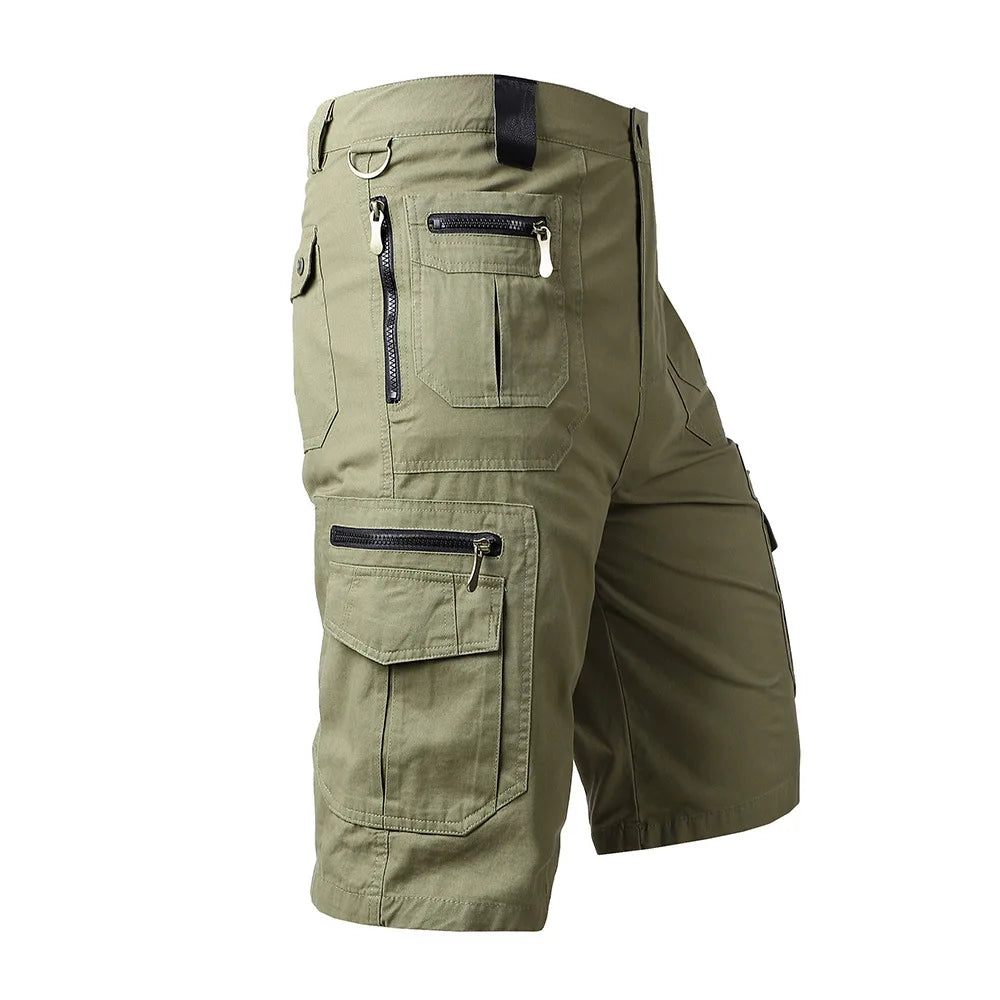 Men Classic Summer Shorts Cotton Multi-Pocket Short Pants Outdoor Male Hunting Fishing Hiking Cargo Shorts Size S-5XL MY677