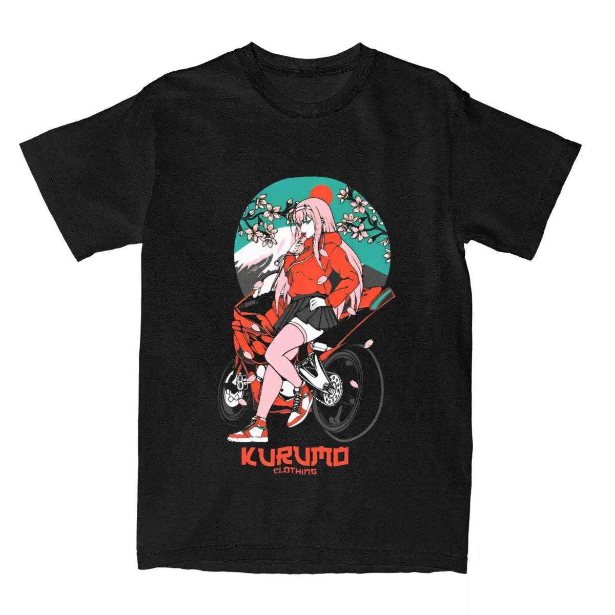 Japanese Manga Anime Graphic T Shirt Men Women's Pure Cotton Vintage T-Shirts Crewneck Tees Short Sleeve Tops Unique