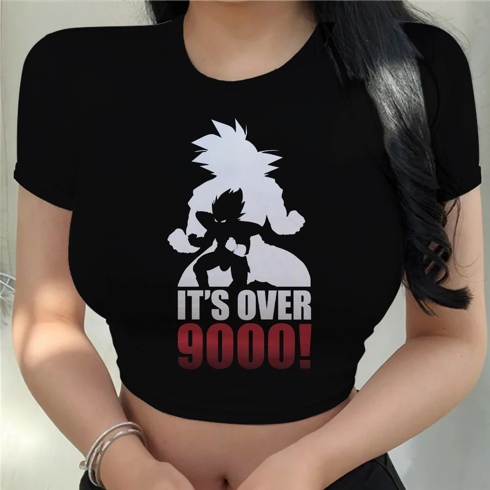 T-shirt Vegeta New Top Women Tops Anime Y2k Fashion Harajuku Clothing Cool Dragon Ball Z Kawaii Clothes Goku Crop Fashion New Z