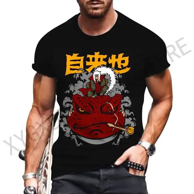 Men's T-shirt Hip Hop Tops Ninja Y2k Streetwear Harajuku Style Clothes Anime Gift Fashion Shirts New Essentials T-shirts 2023