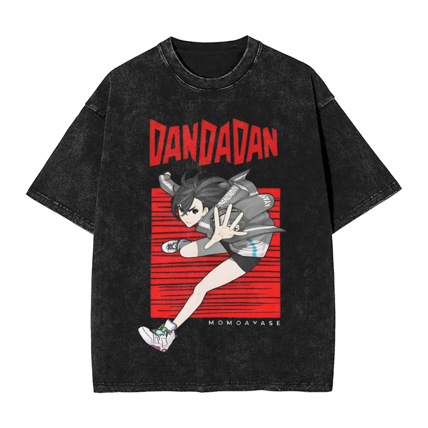 Cool Shonen Manga Anime DandaDan Washed T Shirt Streetwear Hip Hop Vintage T-Shirts  Tee Shirt Men Women Cotton Oversize Printed