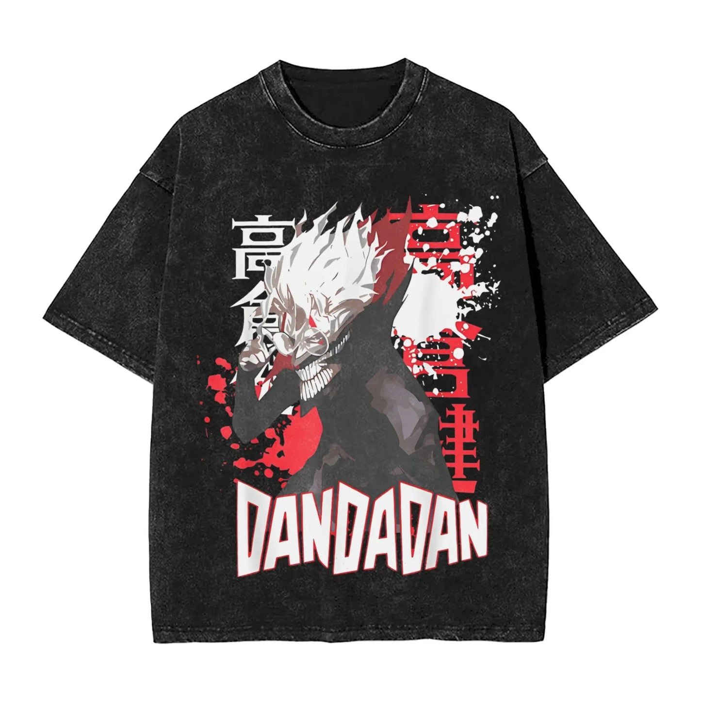 Manga Dandadan Washed T Shirts Streetwear Hip Hop Vintage T-Shirt Action Comedy Anime  Tee Shirt Men Women Cotton Harajuku