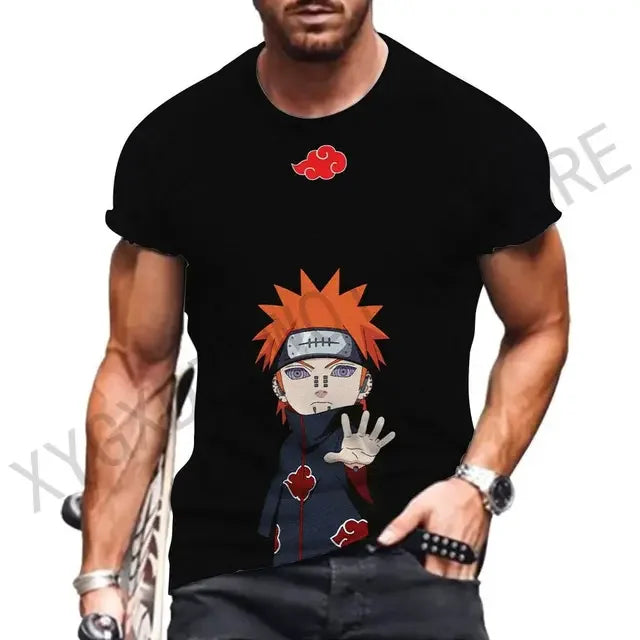 Men's T-shirt Hip Hop Tops Ninja Y2k Streetwear Harajuku Style Clothes Anime Gift Fashion Shirts New Essentials T-shirts 2023