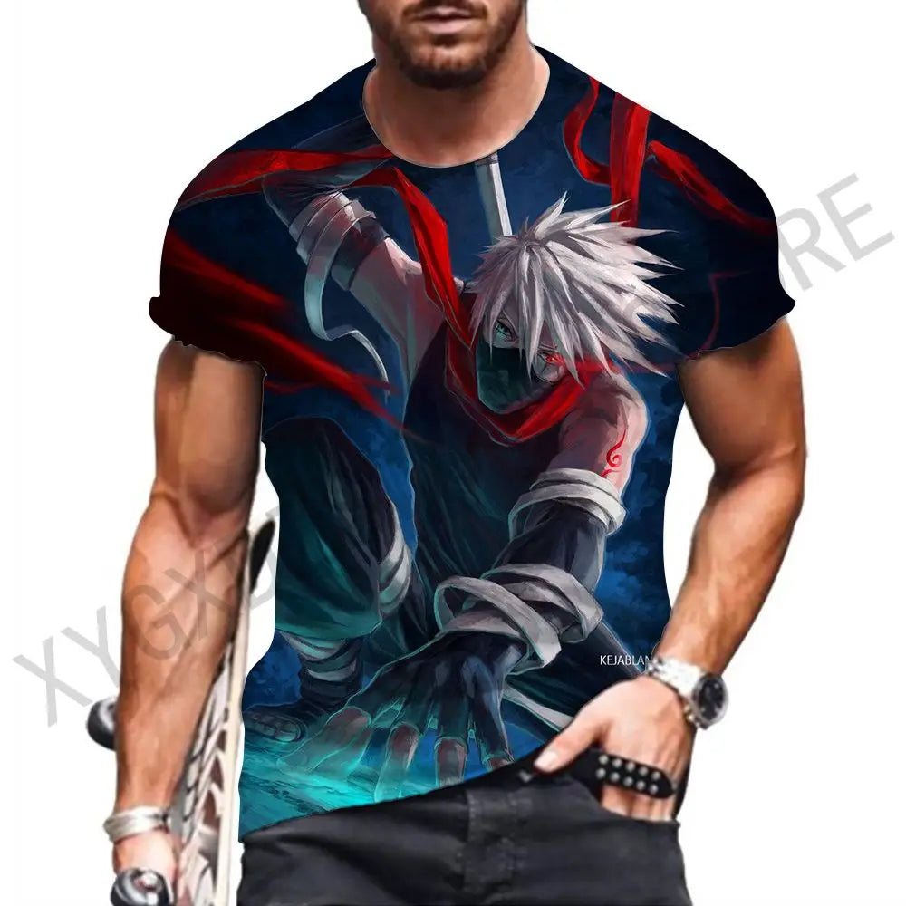 New Men Gift Naruto Anime Shirt Men's T-shirt Clothing Y2k Clothes Children's Essentials Hip Hop Shirts Short Sleeve Streetwear