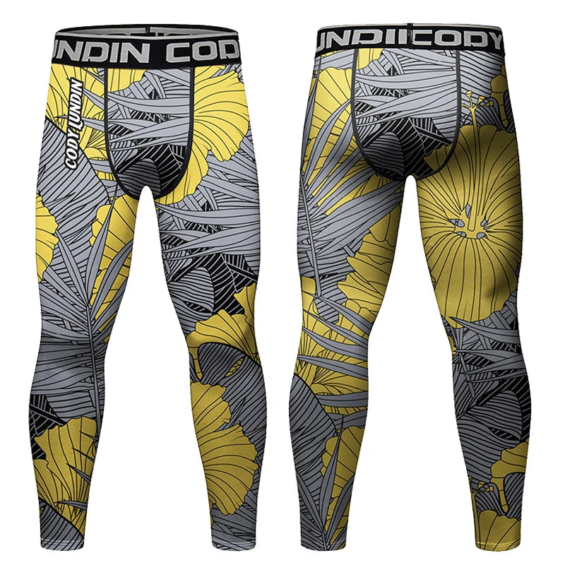 Cody Lundin Men's Training Tight Workout Pant Trousers Fitness Jiu Jitsu Bjj Compression Leggings High Elasticity Grappling Pant