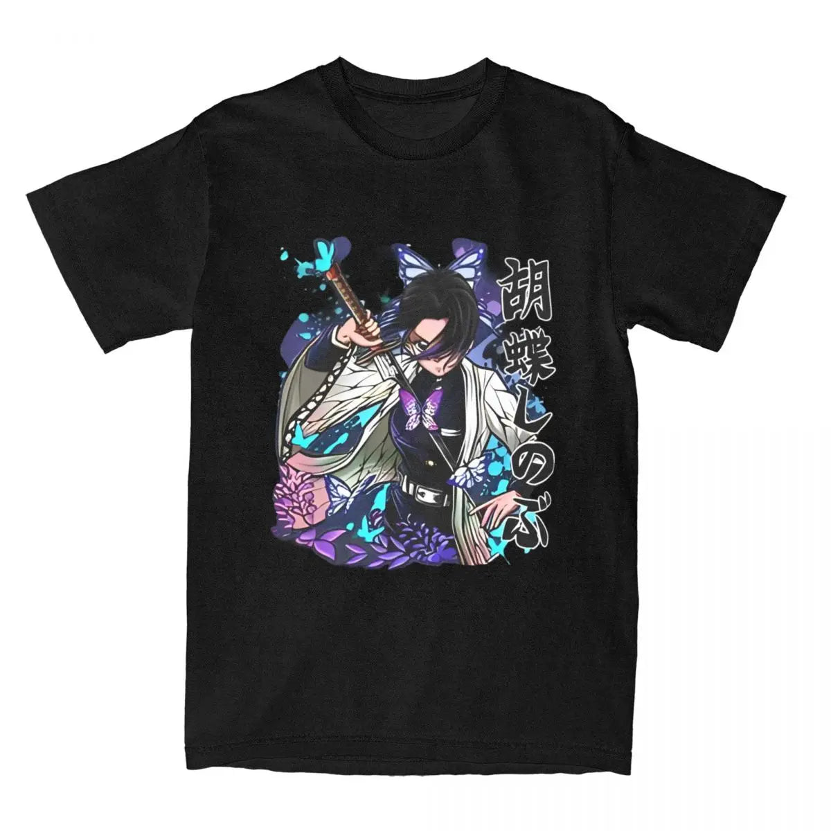 Japanese Manga Anime Graphic T Shirt Men Women's Pure Cotton Vintage T-Shirts Crewneck Tees Short Sleeve Tops Unique