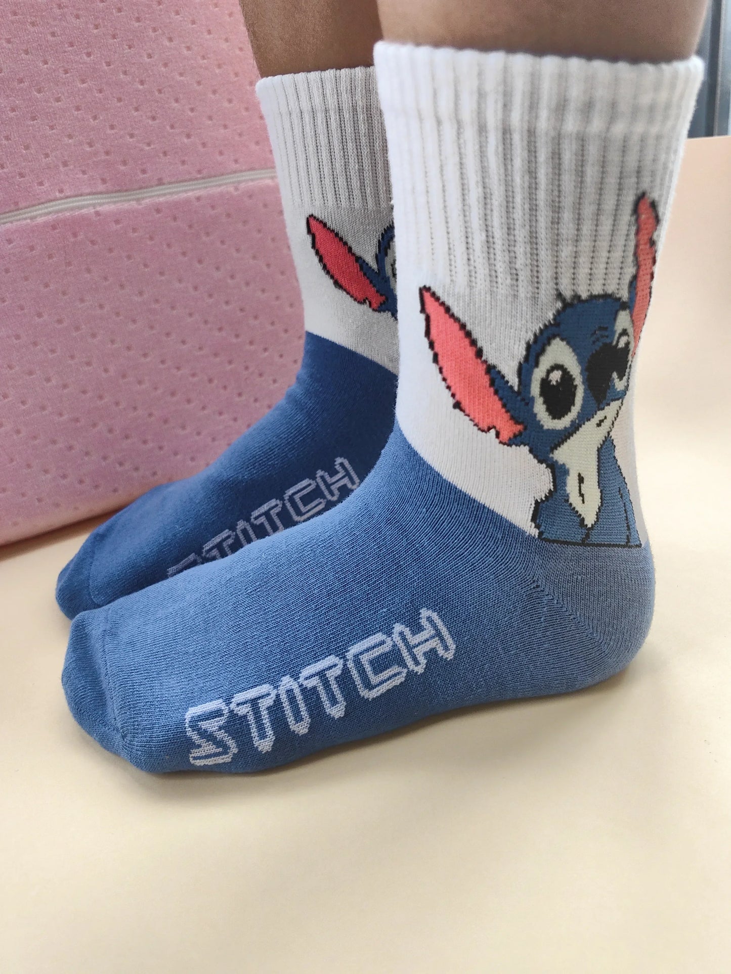 Disney Stitch Girls Anime Socks Kawaii Lilo & Stitch Man Short Socks Cartoon Children Woman Socks Kids Christmars Gifts