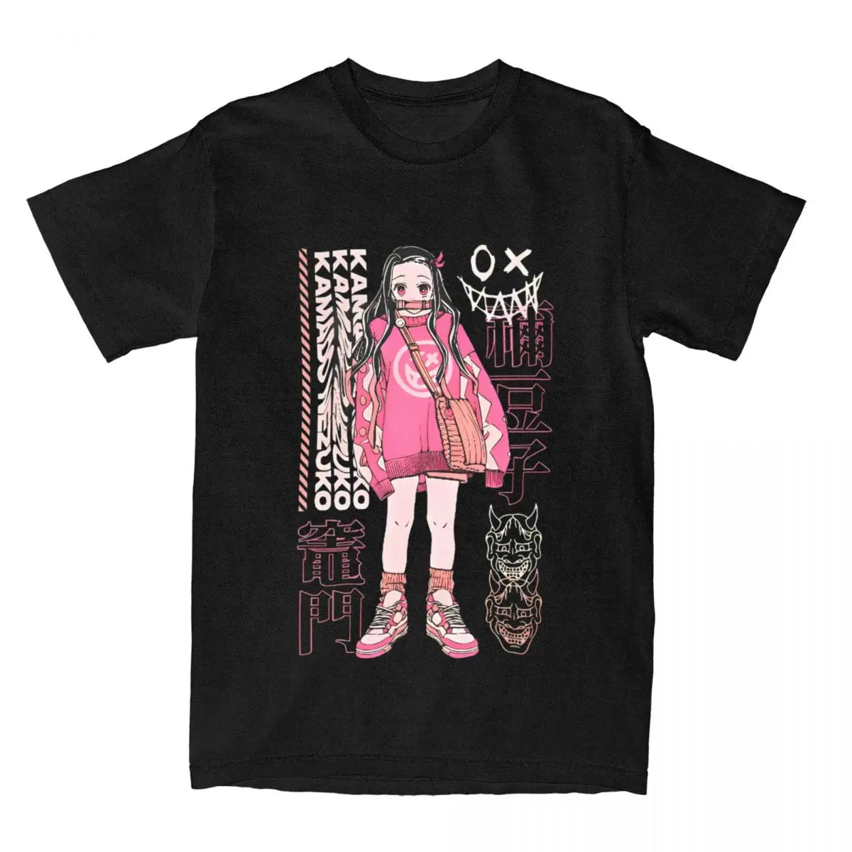 Japanese Manga Anime Graphic T Shirt Men Women's Pure Cotton Vintage T-Shirts Crewneck Tees Short Sleeve Tops Unique