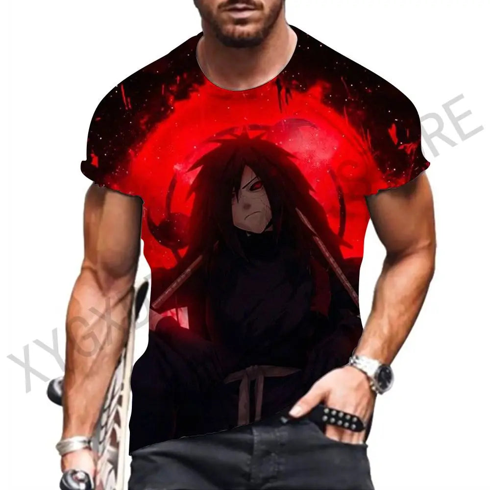 Men's T-shirt Streetwear Y2k Naruto Clothes Hip Hop Tops 2023 Shirts Gift 110-6XL Essentials Anime High Quality Clothing New