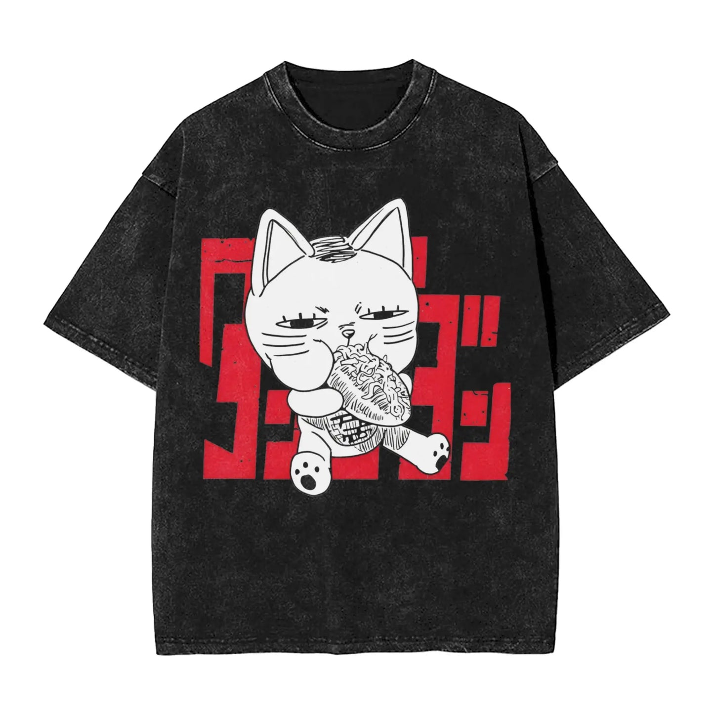 Cool Shonen Manga Anime DandaDan Washed T Shirt Streetwear Hip Hop Vintage T-Shirts  Tee Shirt Men Women Cotton Oversize Printed