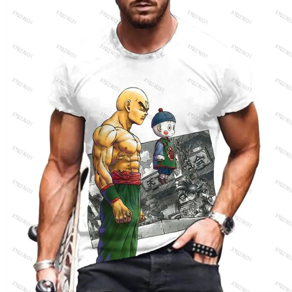 T Shirt for Men Printed T-shirt T-shirts Dragon Ball Z Goku Y2k Tops Trend Oversized Anime Fashion Streetwear 2023 110-6XL Men's