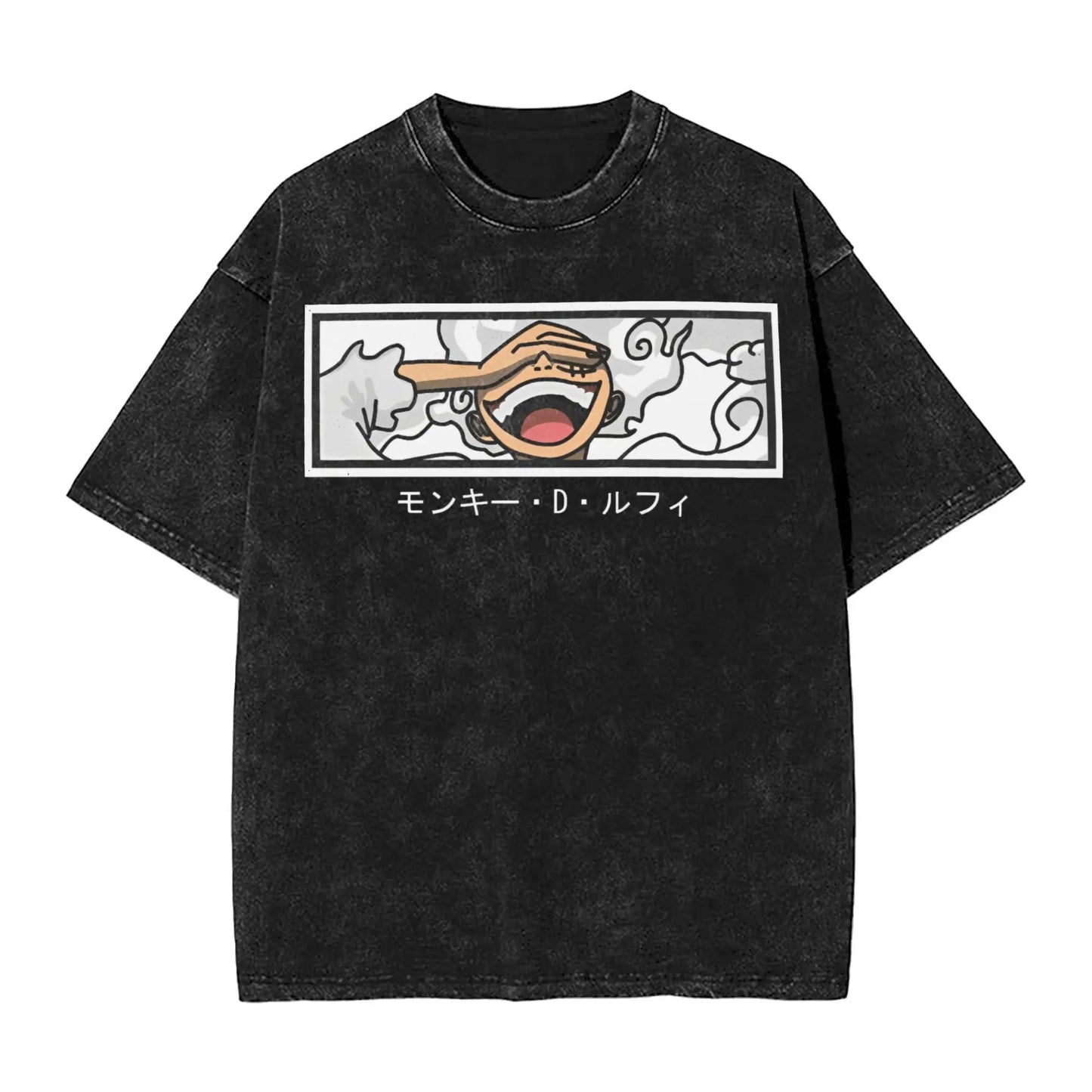 one piece anime manga luffy Washed T Shirt Streetwear Hip Hop Casual T-Shirts  Tee Shirt for Men Women 100% Cotton Harajuku