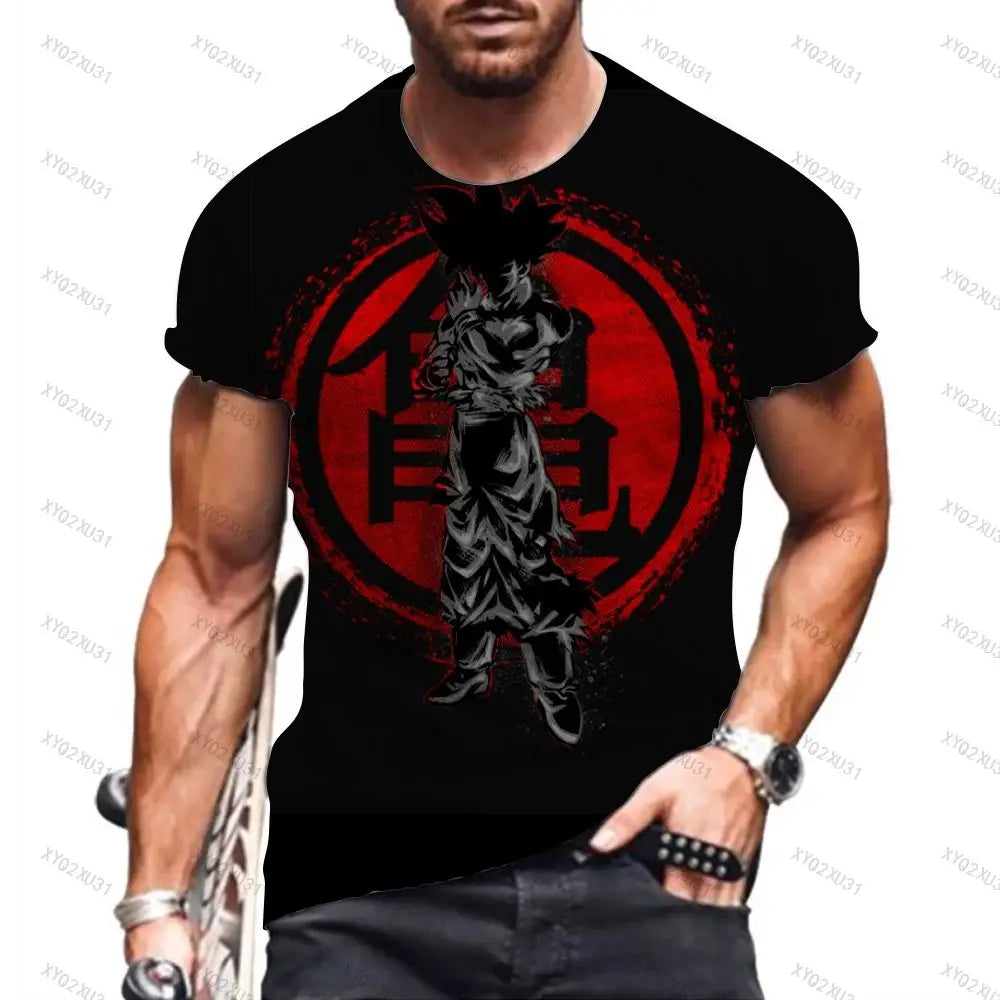 T Shirt for Men Printed T-shirt T-shirts Dragon Ball Z Goku Y2k Tops Trend Oversized Anime Fashion Streetwear 2023 110-6XL Men's